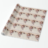 Kerk Christelijke Sneeuw Winter Cadeaupapier (Uitgerold)