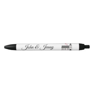 Kerk Custom bruiloft gunst Gift Zwarte Inkt Pen