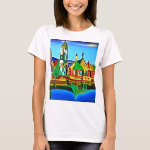 Kerk door het zee 2 t-shirt