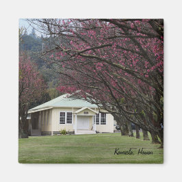 Kerk en Cherry Blossom Magneet