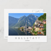 Kerk en dorp van Hallstatt, Oostenrijk met Alpen Briefkaart (Voorkant / Achterkant)