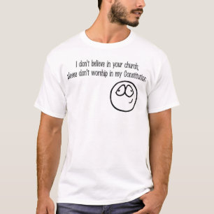 kerk en grondwet t-shirt
