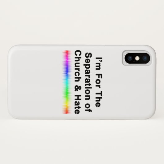 Kerk en Haat Case-Mate iPhone Case (Achterkant (horizontaal))