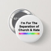 Kerk en haat ronde button 5,7 cm (Voorkant /achterkant)
