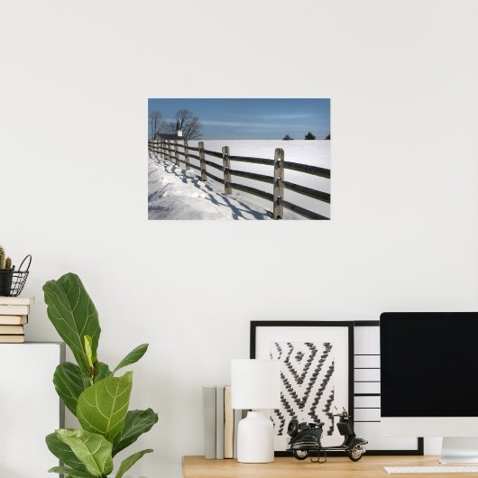 Kerk en hek poster (Thuiskantoor)