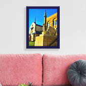 Kerk en moskee canvas afdruk (Insitu (Woonkamer))