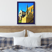 Kerk en moskee canvas afdruk (Insitu (Slaapkamer))