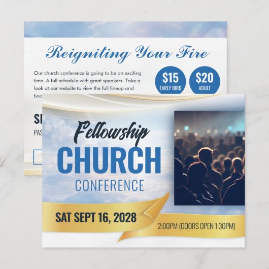 Kerk Evenement Conferentie Briefkaart (Voorkant / Achterkant)