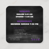 Kerk Evenement Uitnodiging Kaart Sjabloon (Achterkant)