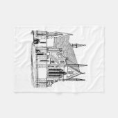 Kerk Fleece Deken (Voorkant (Horizontaal))