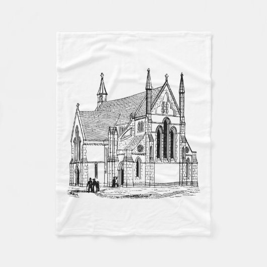Kerk Fleece Deken (Voorkant)