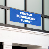 Kerk Fondsenwerving Vandaag Banner (Buitenkant Gebouw)