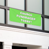 Kerk Fondsenwerving Vandaag Banner (Buitenkant Gebouw)