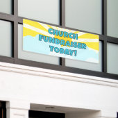 Kerk Fondsenwerving Vandaag Banner (Buitenkant Gebouw)