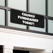 Kerk Fondsenwerving Vandaag Banner (Buitenkant Gebouw)