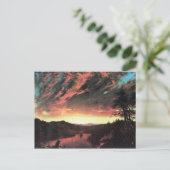 Kerk Frederic Edwin - Gedekt landschap in de kerk Briefkaart (Staand voorkant)