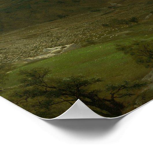 Kerk Frederic Edwin - Jeruzalem van de berg Poster (Hoek)