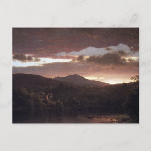 Kerk Frederic Edwin - Twilight (Catskills Mountai) Briefkaart (Voorkant)