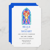 Kerk gebrandschilderd glas heilige graal kunst bru kaart (Voorkant / Achterkant)