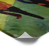 Kerk gedecorbeerd met vlaggen poster (Hoek)