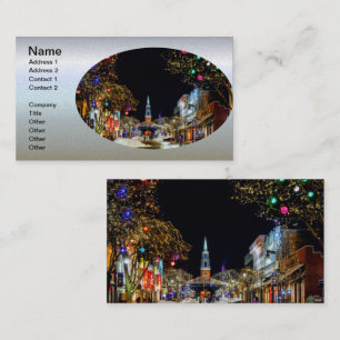 Kerk gedecorbeerd voor Kerstmis Visitekaartje