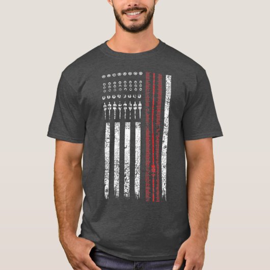 Kerk Geluid Guy Vlag Audio Tech Engineer T-shirt (Voorkant)