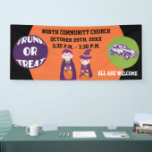Kerk Gemeenschap Trunk of Behandel Happy Halloween Spandoek (Beurs)