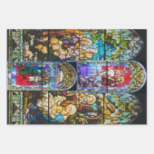 Kerk Glas in lood en kruis Inpakpapier Vel (Voorkant 3)