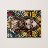 Kerk Glas in lood Jesus Legpuzzel (Horizontaal)
