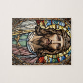 Kerk Glas in lood Jesus Legpuzzel (Horizontaal)