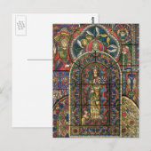 Kerk Glas in lood Venster,  Architectuur Briefkaart (Voorkant / Achterkant)
