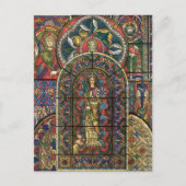 Kerk Glas in lood Venster,  Architectuur Briefkaart (Voorkant)