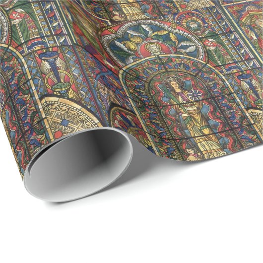 Kerk Glas in lood Venster,  Architectuur Cadeaupapier (Rol Hoek)