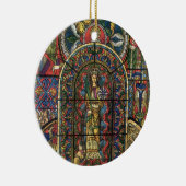 Kerk Glas in lood Venster,  Architectuur Keramisch Ornament (Rechts)