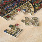 Kerk Glas in lood Venster,  Architectuur Legpuzzel (Zijkant)