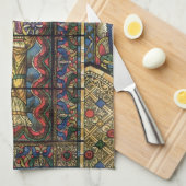 Kerk Glas in lood Venster,  Architectuur Theedoek (Quarter Fold)