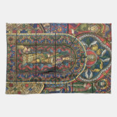 Kerk Glas in lood Venster,  Architectuur Theedoek (Horizontaal)