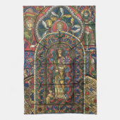 Kerk Glas in lood Venster, Architectuur Theedoek (Verticaal)