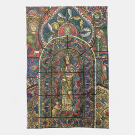 Kerk Glas in lood Venster,  Architectuur Theedoek