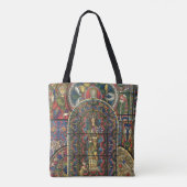 Kerk Glas in lood Venster,  Architectuur Tote Bag (Achterkant)