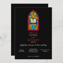 Kerk Glas met bijbel bruiloft