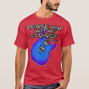 Kerk Guitar laat hem met Christelijk Gu oplichten T-shirt