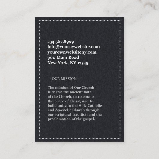 Kerk Heilig Kruis Chubby Visitekaartjes (Achterkant)