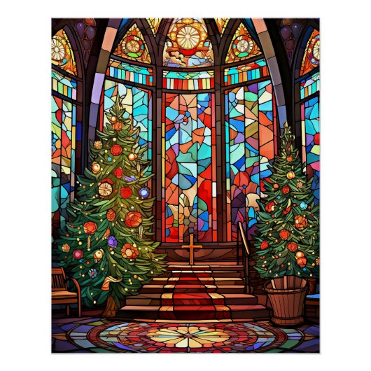Kerk Heiligdom met Kerstmis Perfect Poster (Voorkant)