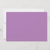 KERK HERENIGING Modern Aanpasbare Mauve Kaart (Achterkant)