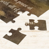 Kerk Herfst Bossen Waterverf Schrift Religieus Legpuzzel