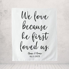 Kerk Huwelijk Decoraties Achtergrond Ceremonie Wandkleed