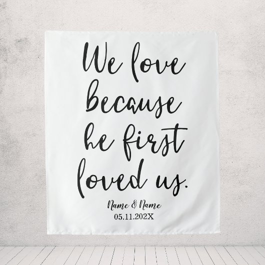 Kerk Huwelijksdecoraties Achtergrond Ceremonie Wandkleed