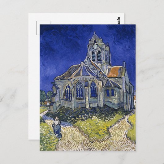 Kerk in Auvers door Van Gogh schilderende kunst Briefkaart (Voorkant / Achterkant)