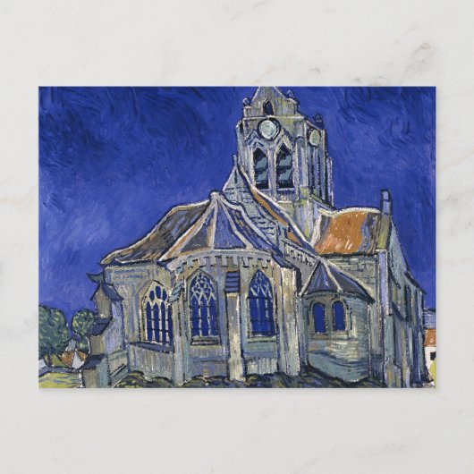 Kerk in Auvers door Van Gogh schilderende kunst Briefkaart (Voorkant)
